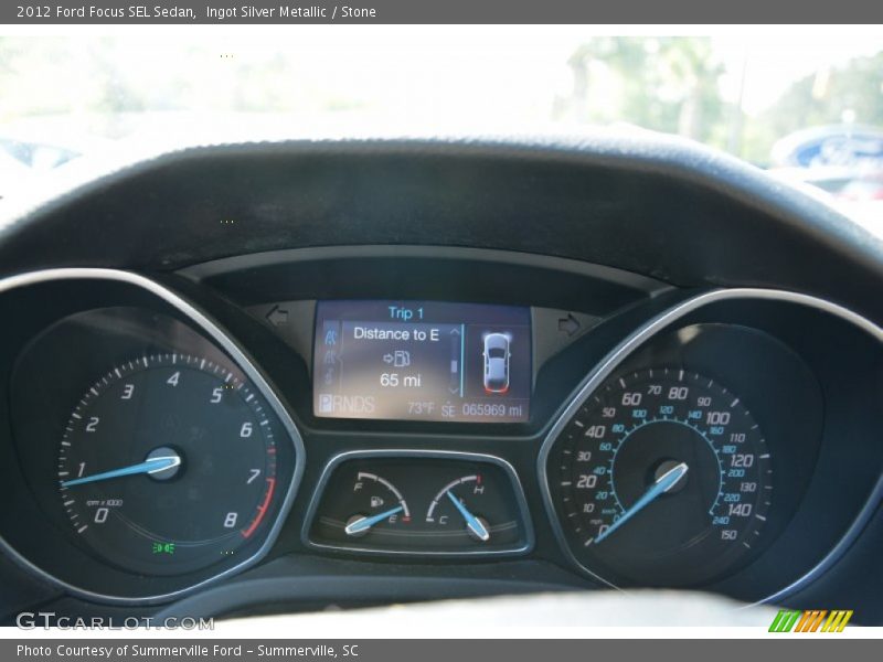 Ingot Silver Metallic / Stone 2012 Ford Focus SEL Sedan