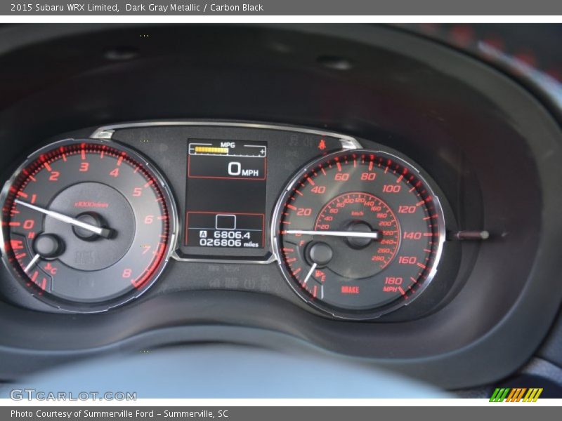  2015 WRX Limited Limited Gauges