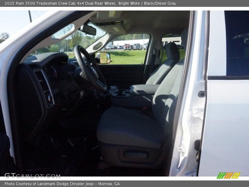 Bright White / Black/Diesel Gray 2015 Ram 3500 Tradesman Crew Cab 4x4 Dual Rear Wheel