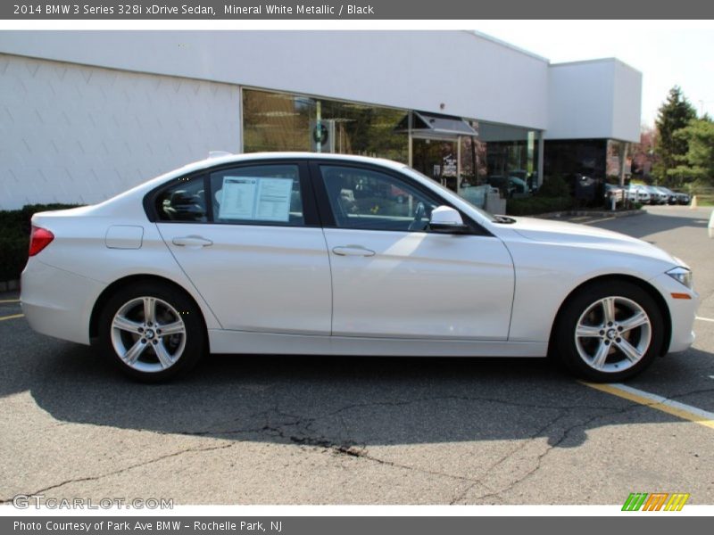 Mineral White Metallic / Black 2014 BMW 3 Series 328i xDrive Sedan