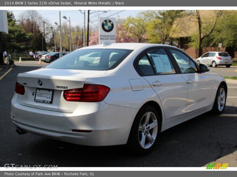 Mineral White Metallic / Black 2014 BMW 3 Series 328i xDrive Sedan