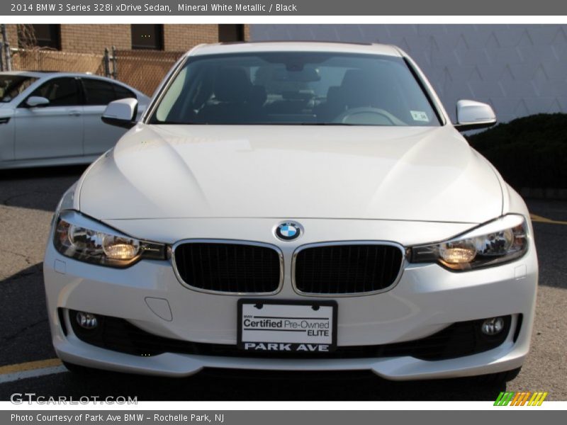 Mineral White Metallic / Black 2014 BMW 3 Series 328i xDrive Sedan