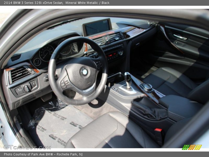 Mineral White Metallic / Black 2014 BMW 3 Series 328i xDrive Sedan