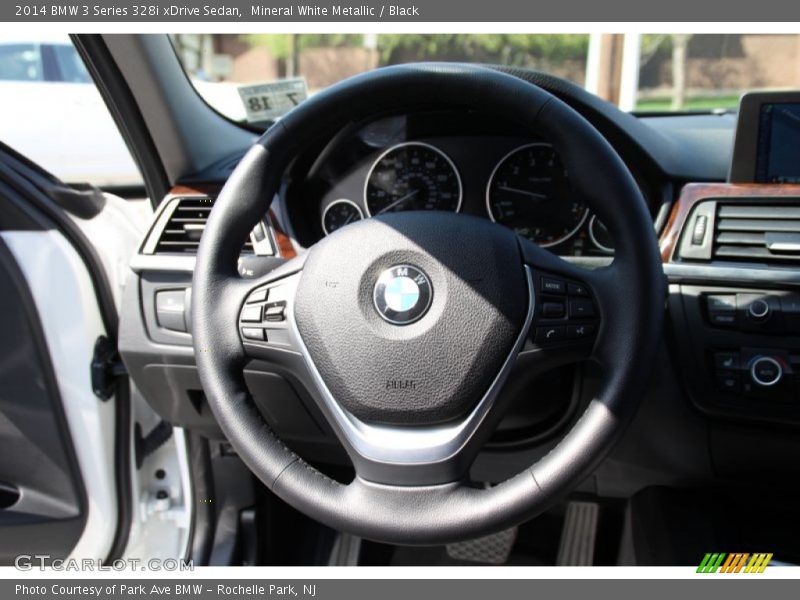 Mineral White Metallic / Black 2014 BMW 3 Series 328i xDrive Sedan