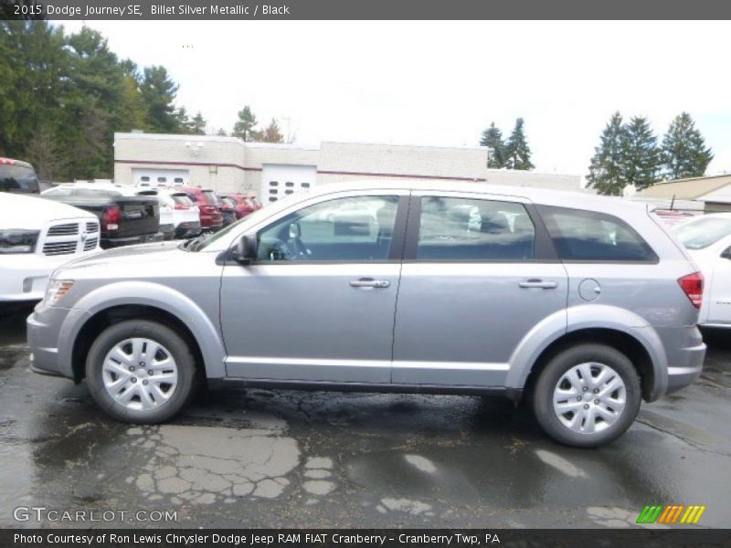 Billet Silver Metallic / Black 2015 Dodge Journey SE
