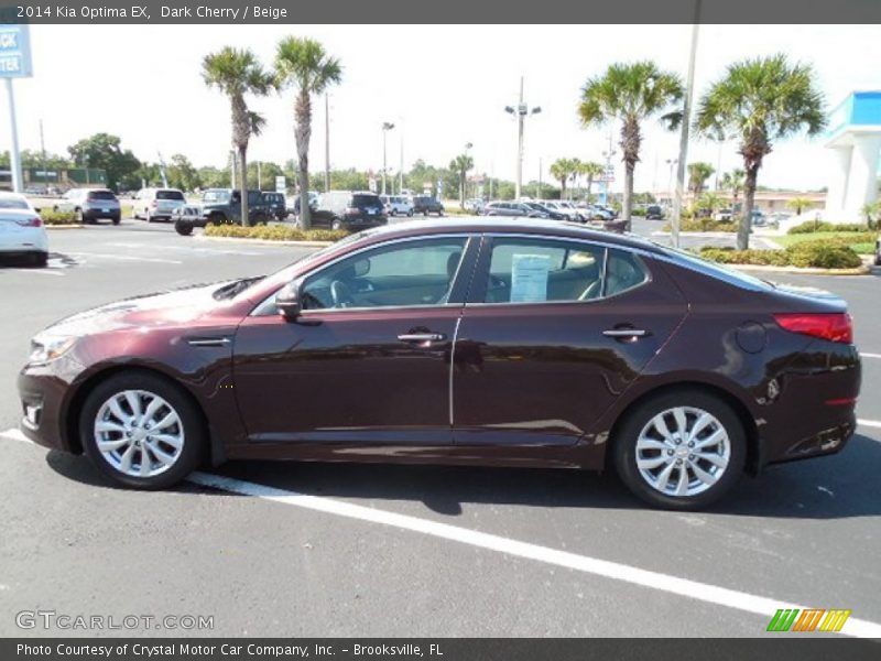 Dark Cherry / Beige 2014 Kia Optima EX