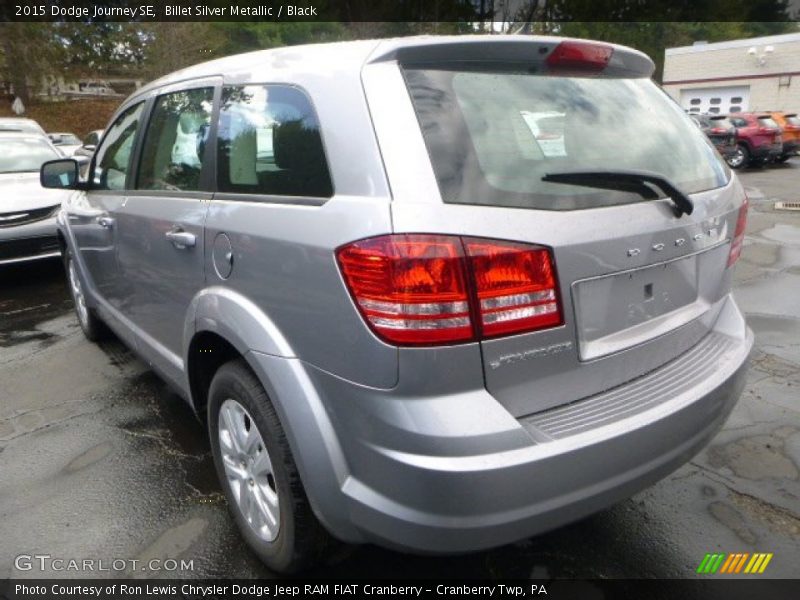 Billet Silver Metallic / Black 2015 Dodge Journey SE