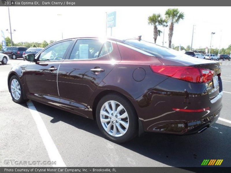 Dark Cherry / Beige 2014 Kia Optima EX