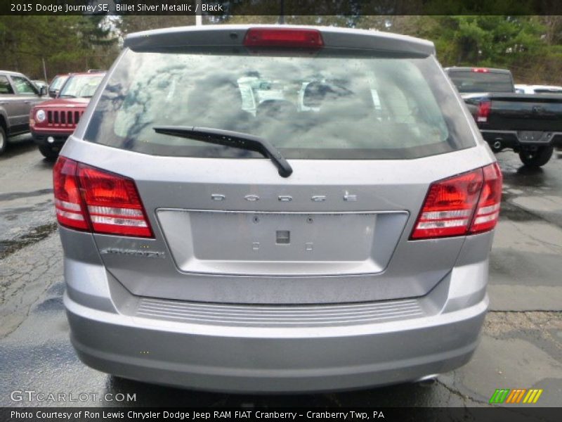 Billet Silver Metallic / Black 2015 Dodge Journey SE