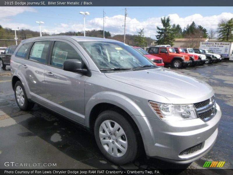 Billet Silver Metallic / Black 2015 Dodge Journey SE