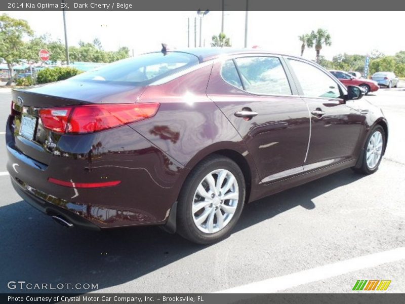 Dark Cherry / Beige 2014 Kia Optima EX