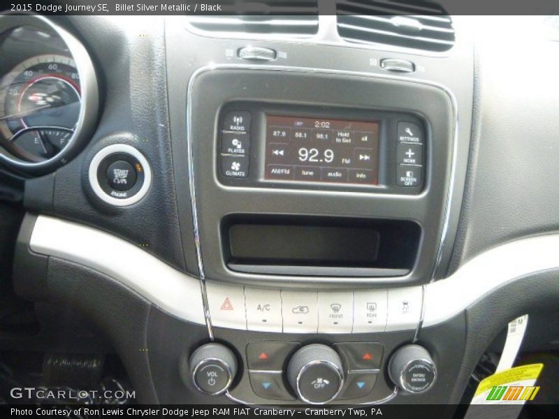 Billet Silver Metallic / Black 2015 Dodge Journey SE