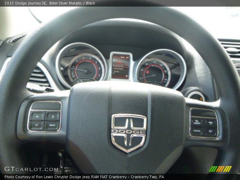Billet Silver Metallic / Black 2015 Dodge Journey SE