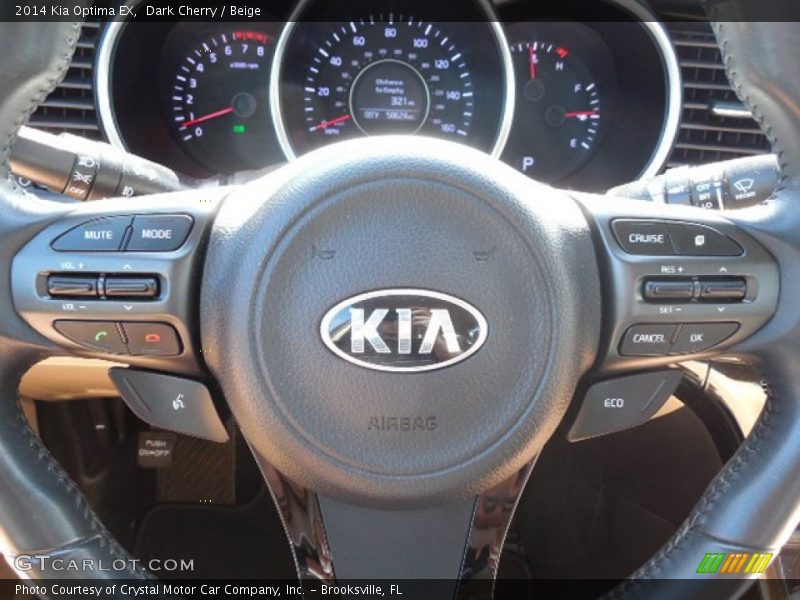 Dark Cherry / Beige 2014 Kia Optima EX