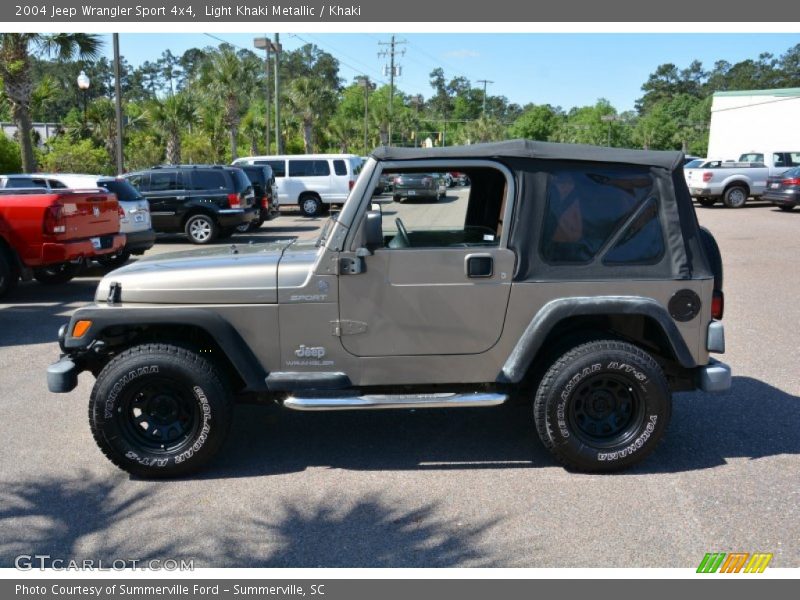 Light Khaki Metallic / Khaki 2004 Jeep Wrangler Sport 4x4