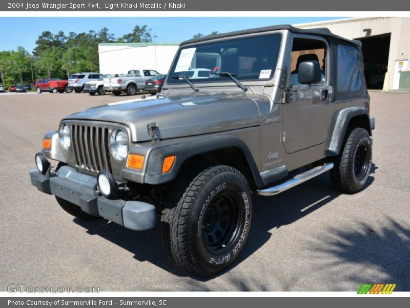 Light Khaki Metallic / Khaki 2004 Jeep Wrangler Sport 4x4