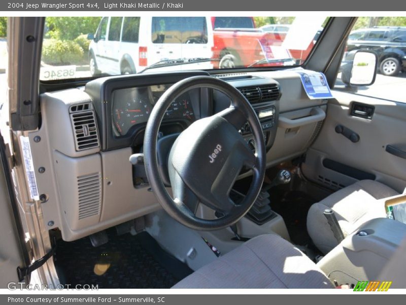 Light Khaki Metallic / Khaki 2004 Jeep Wrangler Sport 4x4