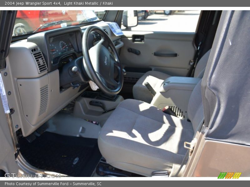 Light Khaki Metallic / Khaki 2004 Jeep Wrangler Sport 4x4