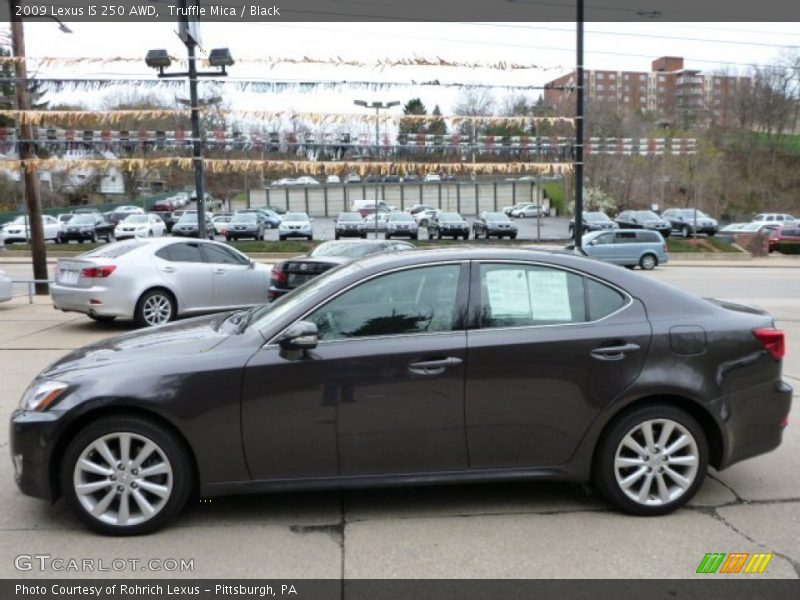 Truffle Mica / Black 2009 Lexus IS 250 AWD