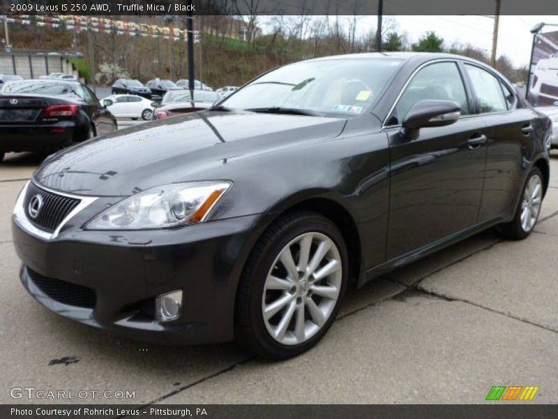 Truffle Mica / Black 2009 Lexus IS 250 AWD