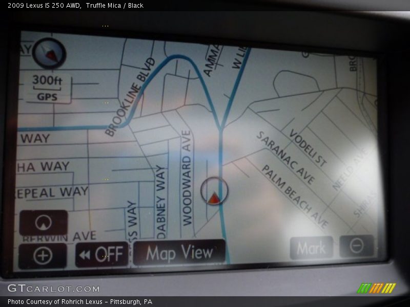 Truffle Mica / Black 2009 Lexus IS 250 AWD