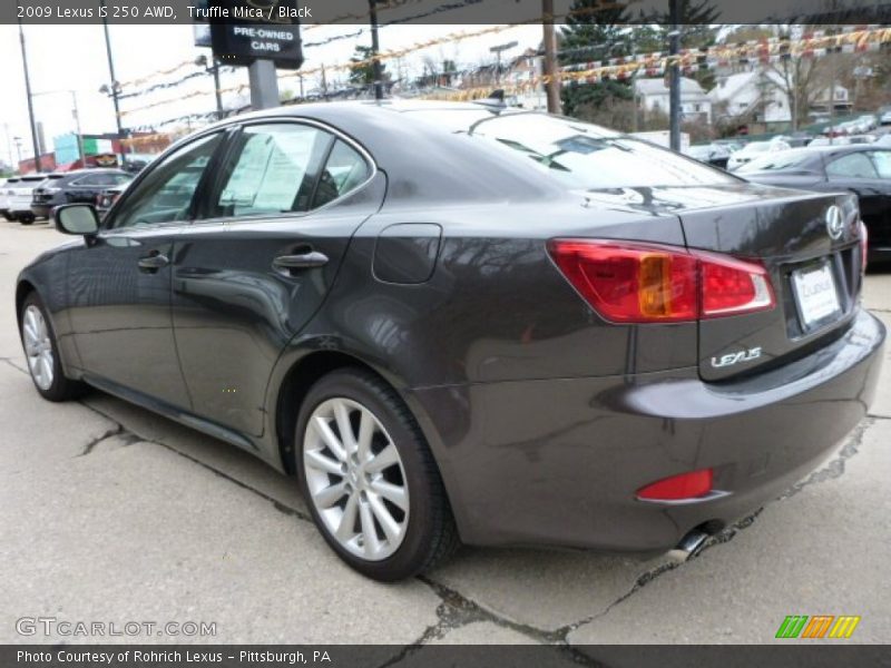 Truffle Mica / Black 2009 Lexus IS 250 AWD