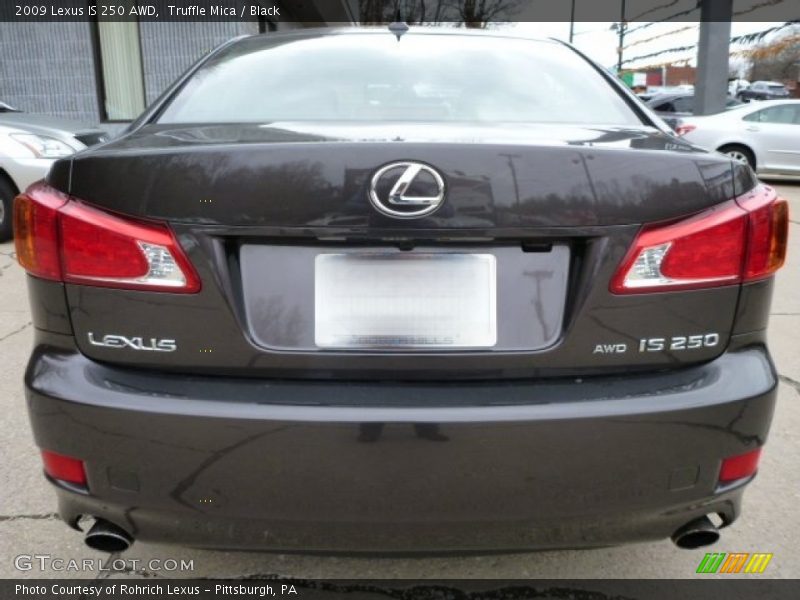 Truffle Mica / Black 2009 Lexus IS 250 AWD