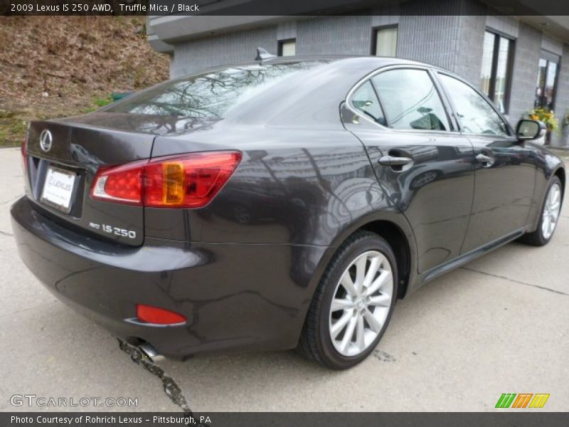 Truffle Mica / Black 2009 Lexus IS 250 AWD