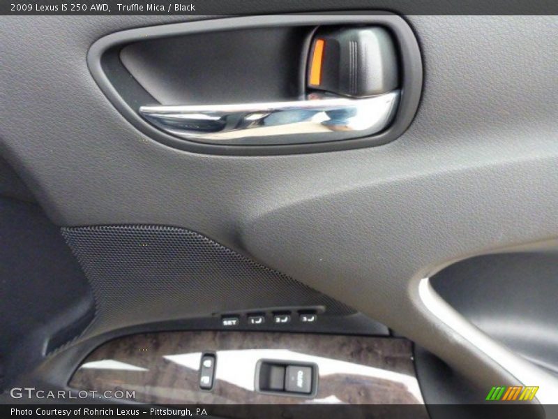 Truffle Mica / Black 2009 Lexus IS 250 AWD