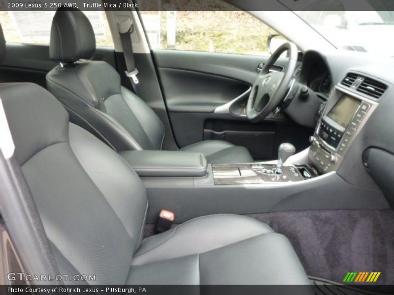 Truffle Mica / Black 2009 Lexus IS 250 AWD