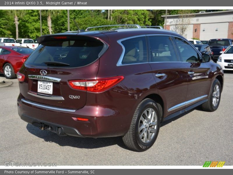 Midnight Garnet / Wheat 2014 Infiniti QX60 3.5