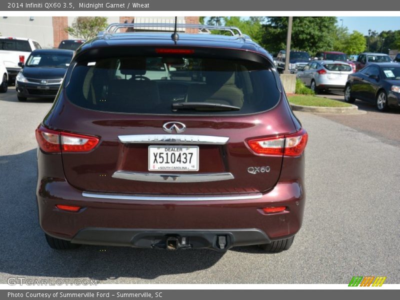 Midnight Garnet / Wheat 2014 Infiniti QX60 3.5