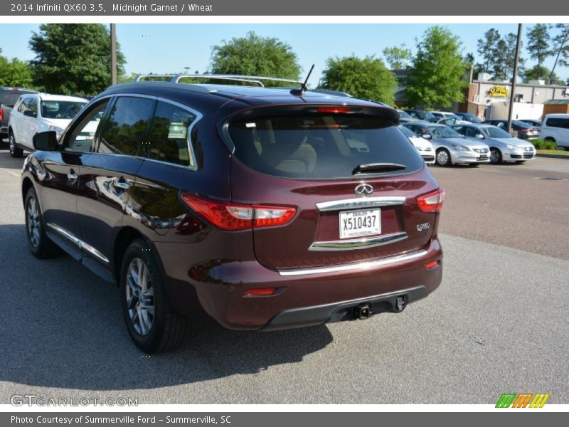 Midnight Garnet / Wheat 2014 Infiniti QX60 3.5