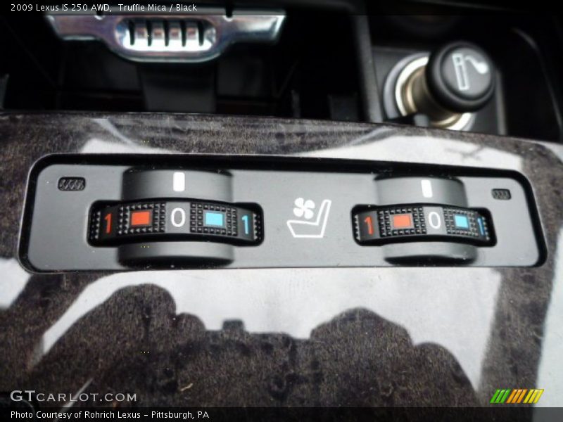 Truffle Mica / Black 2009 Lexus IS 250 AWD