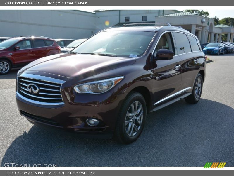 Midnight Garnet / Wheat 2014 Infiniti QX60 3.5