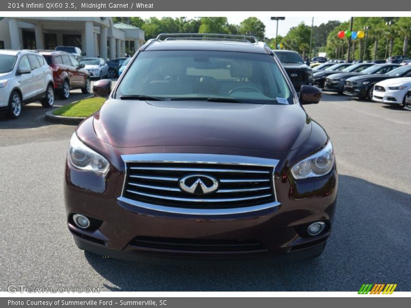 Midnight Garnet / Wheat 2014 Infiniti QX60 3.5