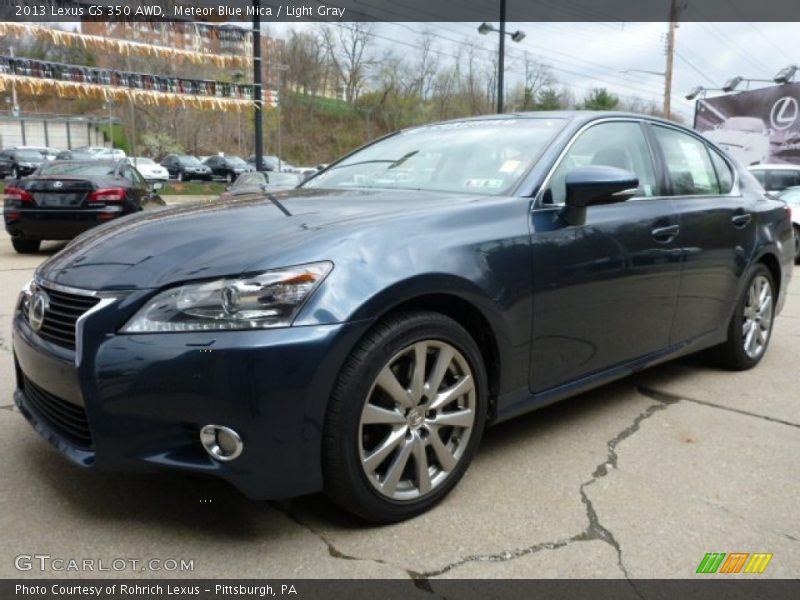 Meteor Blue Mica / Light Gray 2013 Lexus GS 350 AWD