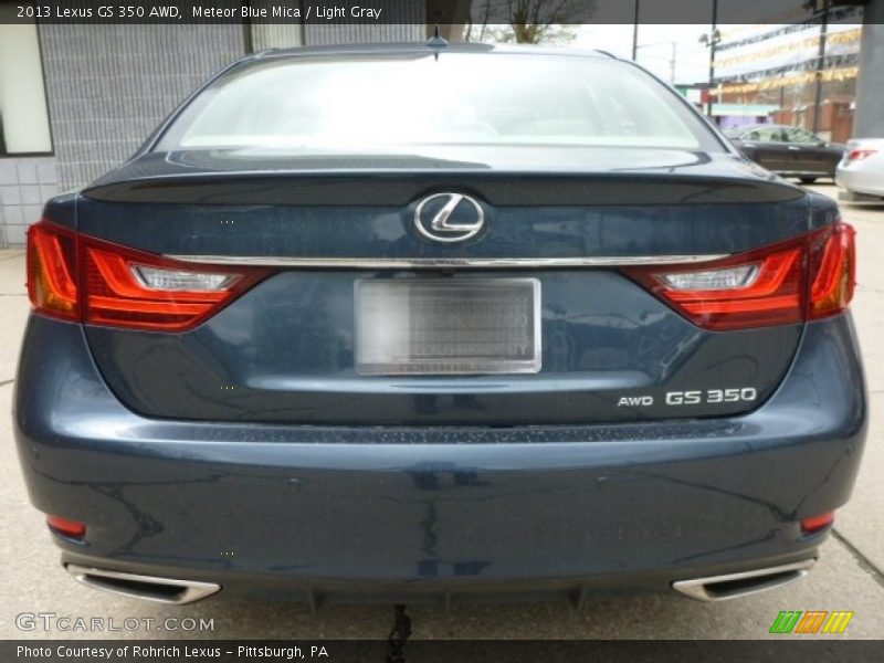 Meteor Blue Mica / Light Gray 2013 Lexus GS 350 AWD