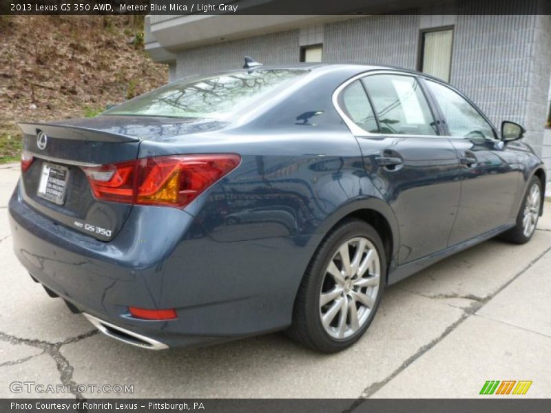 Meteor Blue Mica / Light Gray 2013 Lexus GS 350 AWD