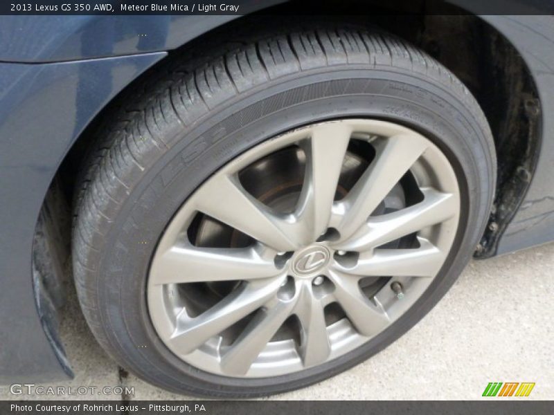 Meteor Blue Mica / Light Gray 2013 Lexus GS 350 AWD