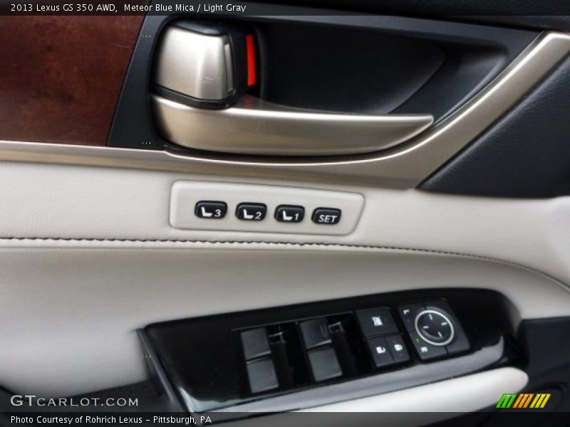 Meteor Blue Mica / Light Gray 2013 Lexus GS 350 AWD