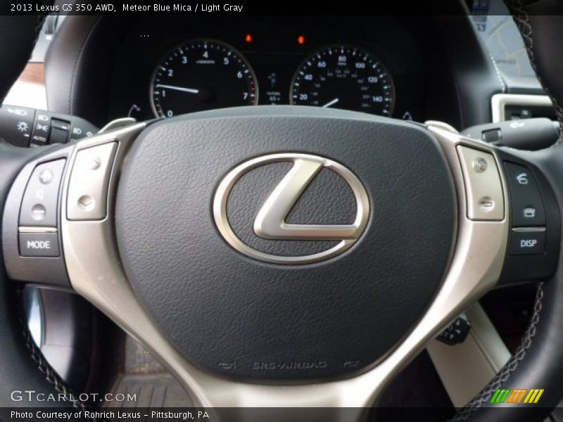 Meteor Blue Mica / Light Gray 2013 Lexus GS 350 AWD