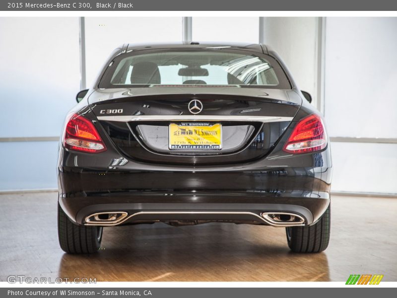 Black / Black 2015 Mercedes-Benz C 300