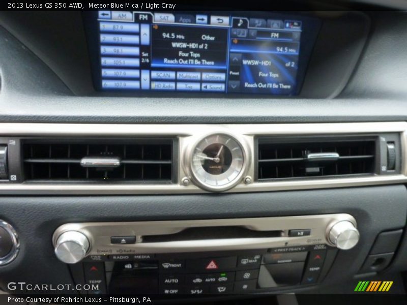 Meteor Blue Mica / Light Gray 2013 Lexus GS 350 AWD