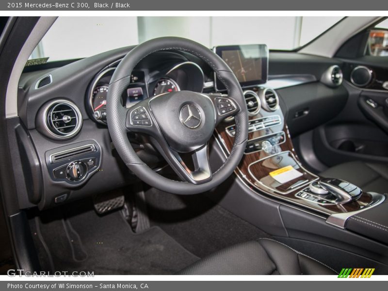 Black / Black 2015 Mercedes-Benz C 300