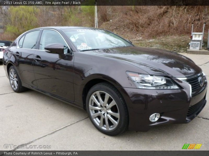 Fire Agate Pearl / Black 2013 Lexus GS 350 AWD