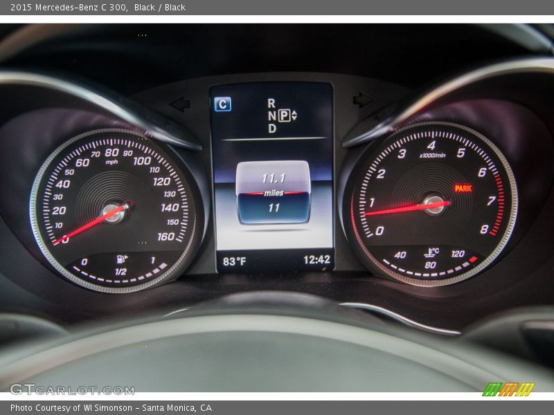 Black / Black 2015 Mercedes-Benz C 300