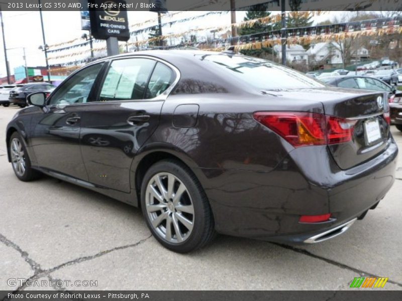 Fire Agate Pearl / Black 2013 Lexus GS 350 AWD
