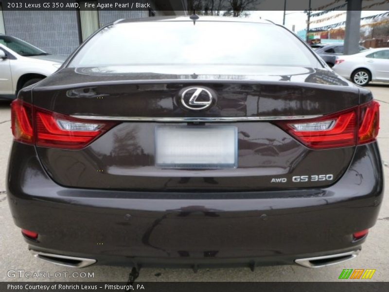 Fire Agate Pearl / Black 2013 Lexus GS 350 AWD