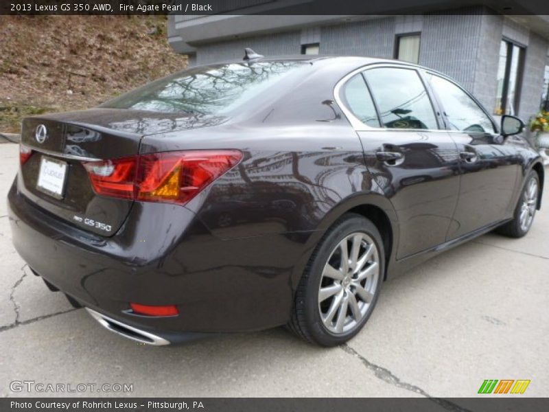 Fire Agate Pearl / Black 2013 Lexus GS 350 AWD